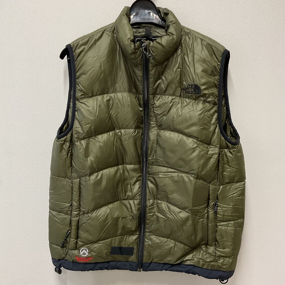 【S-2195】 ノースフェイス THE NORTH FACE ダウンベスト ND13300 サミットシリーズ SUMMIT SERIES カーキ メンズ Mサイズ拍卖