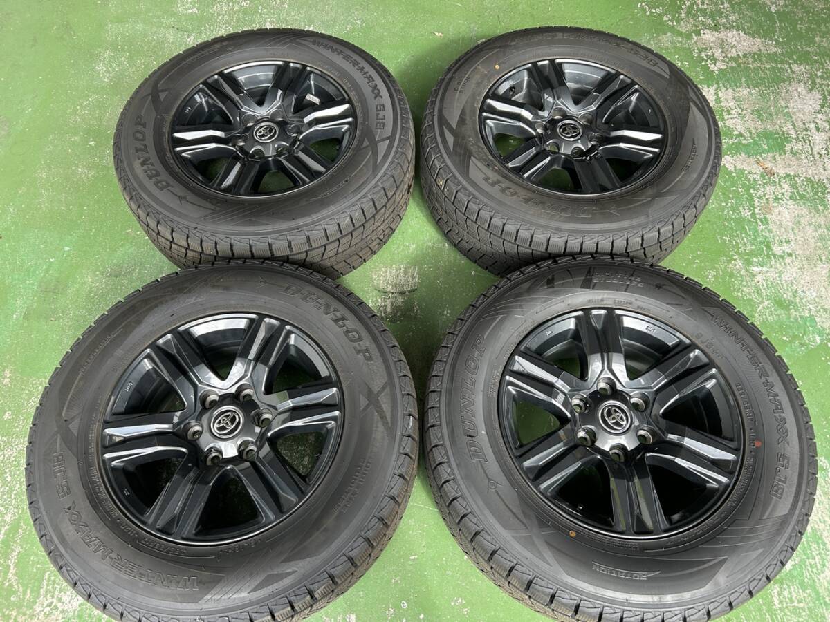 GUN125 ハイラックス 純正アルミホイール&スタッドレスタイヤ 4本 中古品 265/65R17拍卖