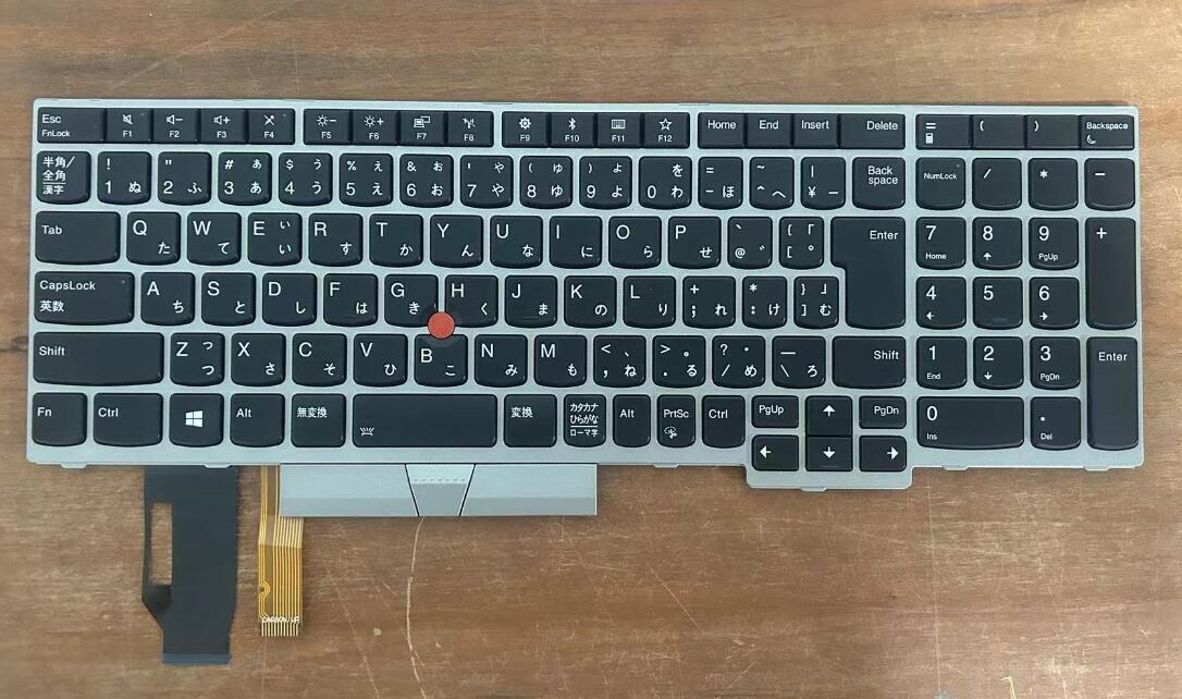 新品 LENOVO Thinkpad E580 E585 E590 E595 L580 L590 T590 日本語キーボード バックライトなし 銀色 01YN770拍卖