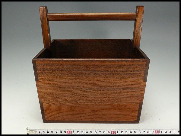 【金閣】茶道具 炭道具 炭斗 炭籠 高28cm 旧家蔵出 送料無料(XA773)拍卖