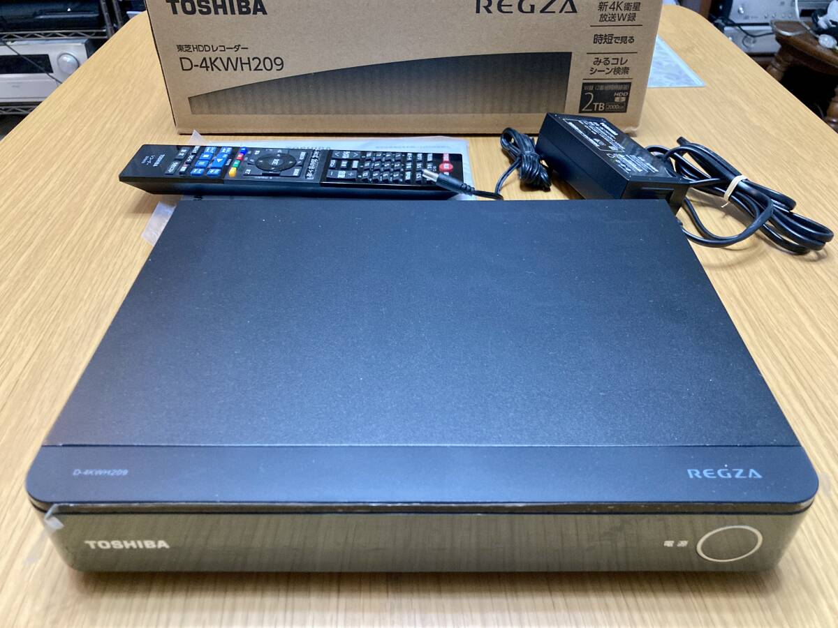 TOSHIBA REGZA D-4KWH209 4K HDDレコーダー 箱・付属品完備拍卖