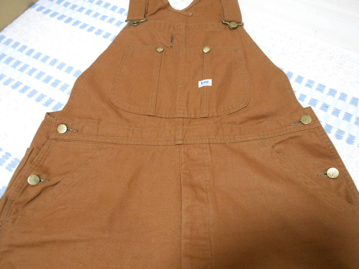 状態◎!質の良い日本製!Lee オーバーオール ブラウン M LM7254 茶色 必需品 ペインターパンツ 101 カウボーイ カバーオール拍卖