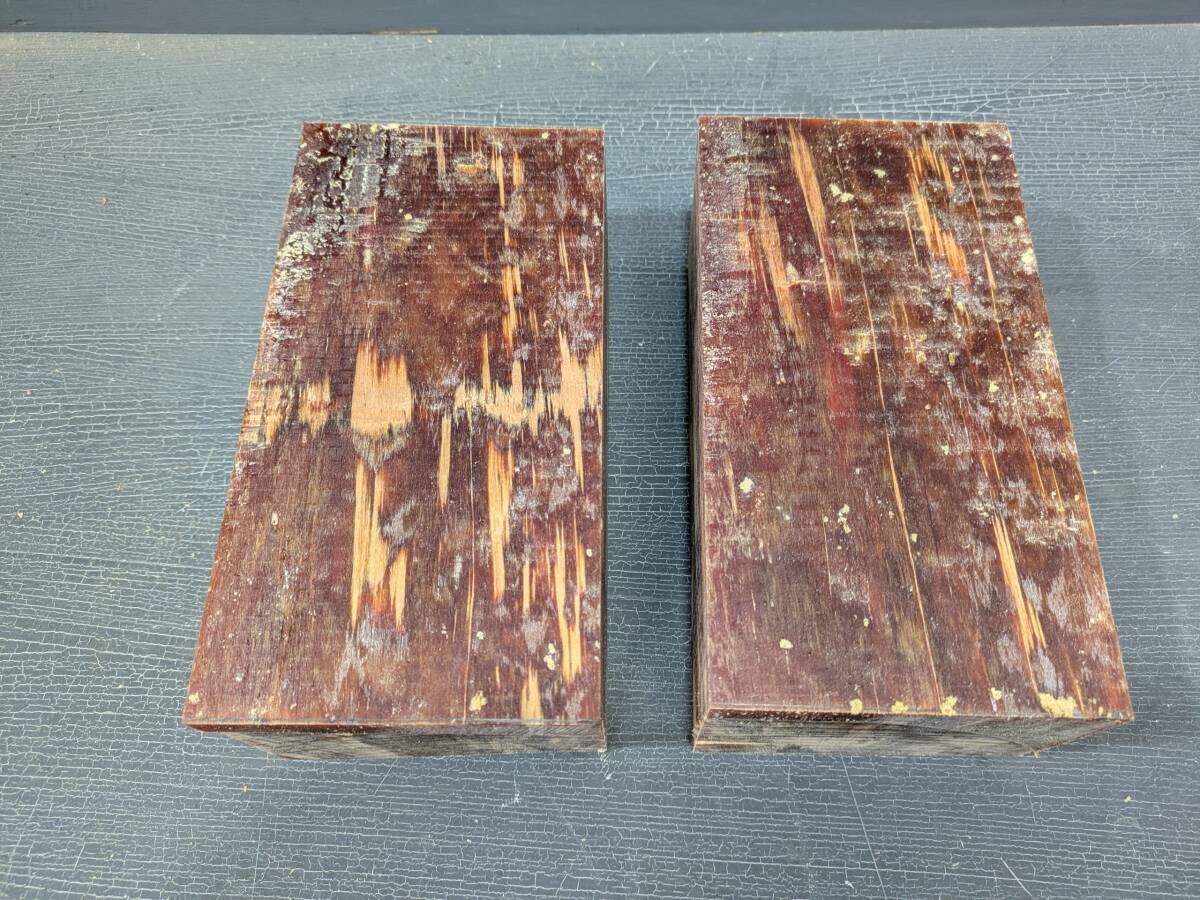 w-468 肥松 ヤニ松 ファットウッド ブロック 2ケ 約3.8kg 脂多め 焚き付け 薪 木工・着火剤などに拍卖