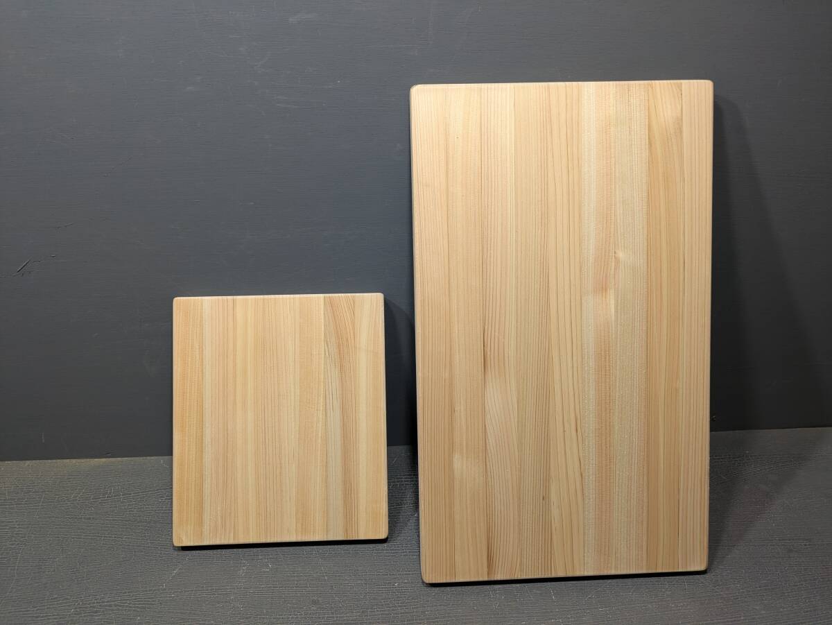 w-464 ヒノキ 檜 集成 板材 2枚セット 木工・まな板などに拍卖