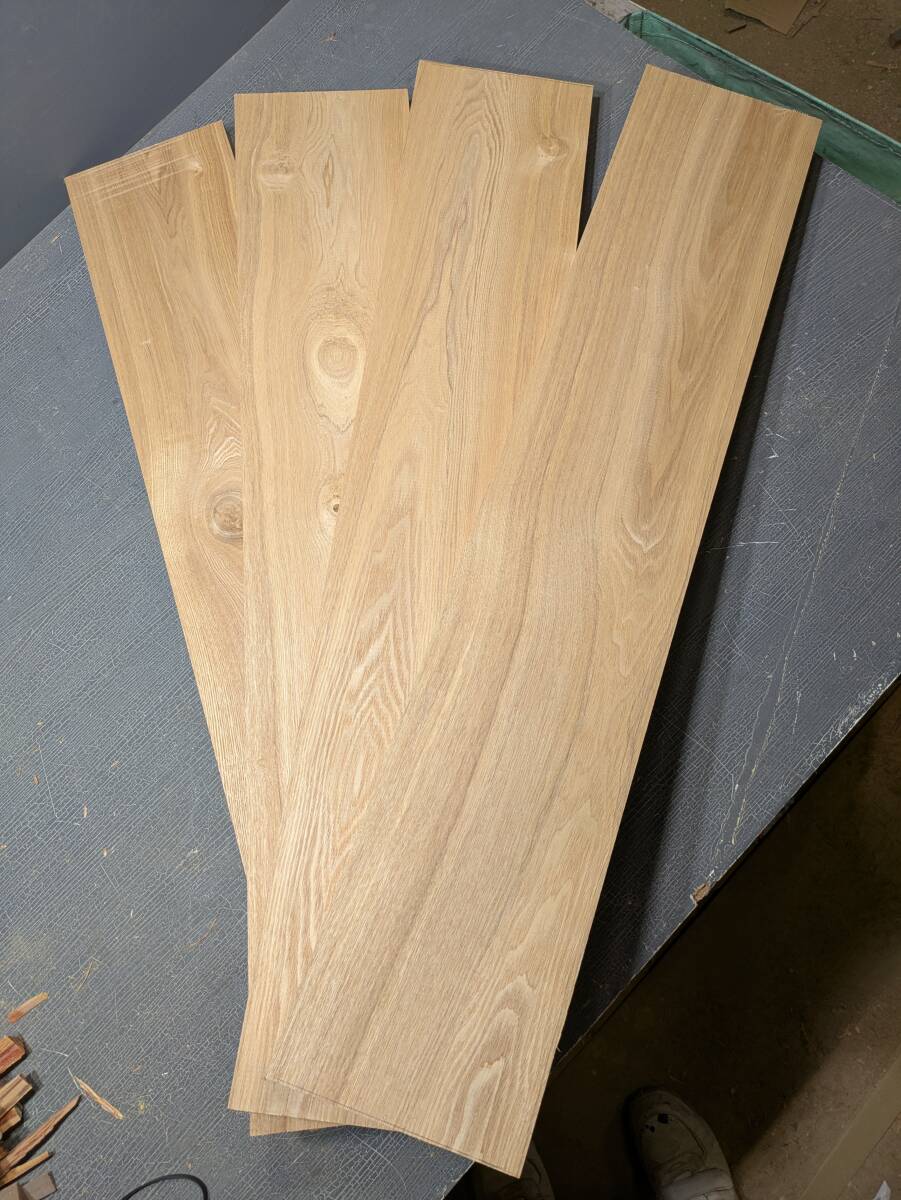 w-461 タモ 一枚板 4枚セット 木工・DIYなどに拍卖