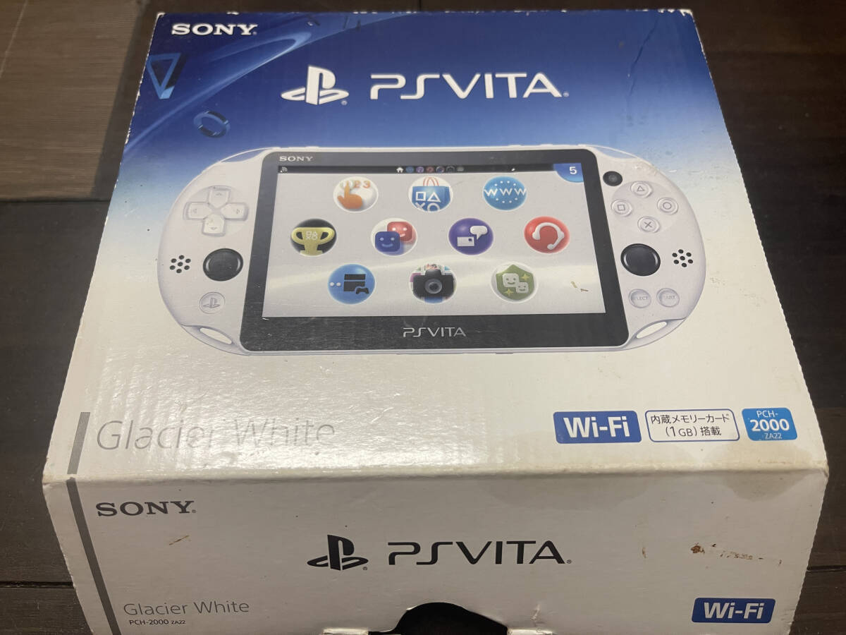 未使用 美品 SONY ソニー PlayStation Vita Wi-Fiモデル グレイシャー・ホワイト(PCH-2000ZA22)拍卖