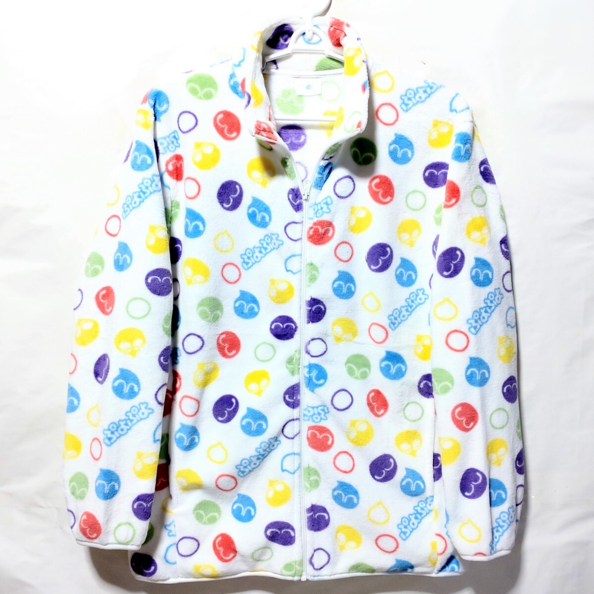 特価/未使用【サイズ=LL(XL)】ぷよぷよ/メンズ/ソフト&ライト/暖かフリース/フルジップ/ジャケット/胸囲=104~112cm/white柄拍卖