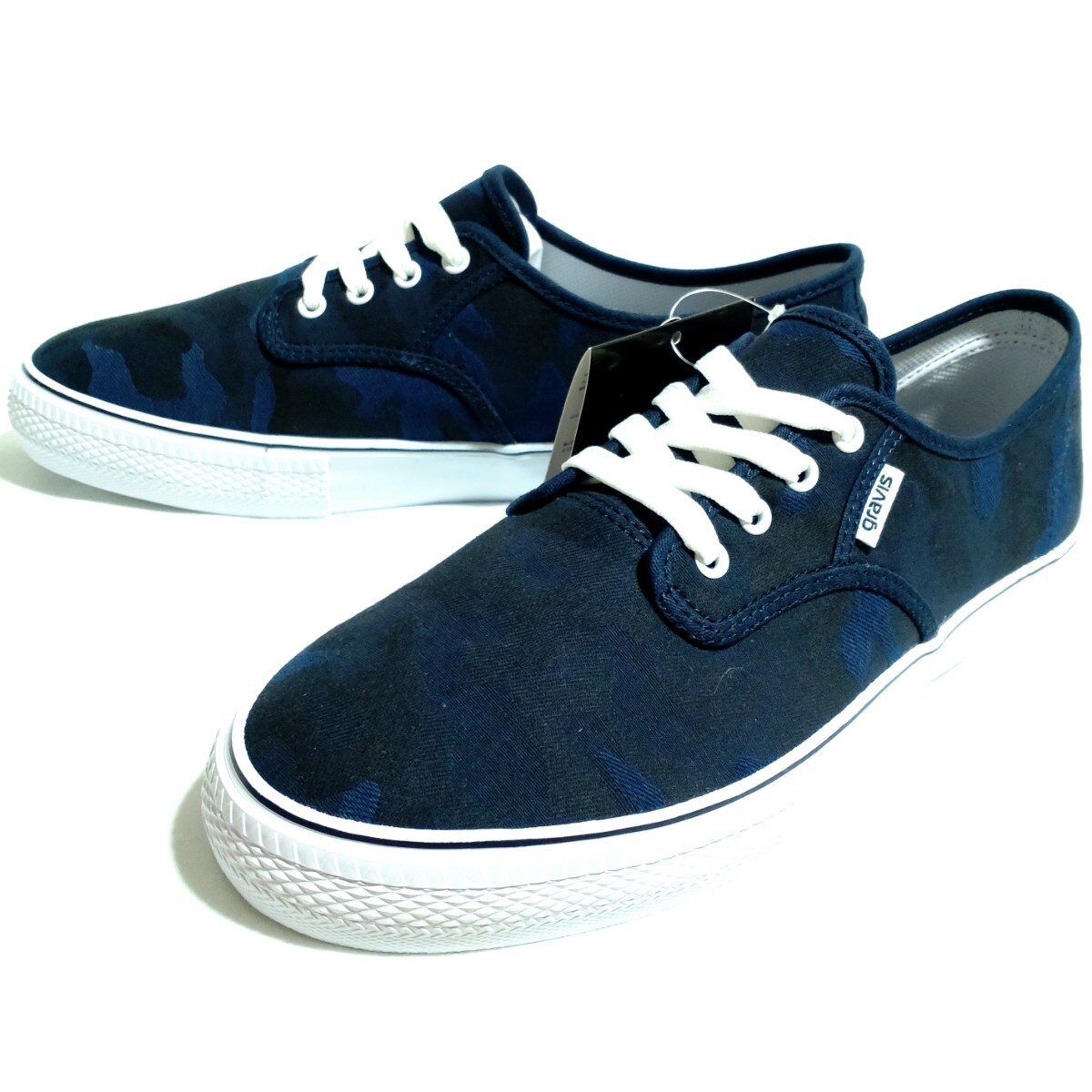 特価/未使用【サイズ/US10=28.0cm】gravis/SLYMZ2 JC/グラビス/スリムズ/ローカット/スニーカー/navy迷彩拍卖