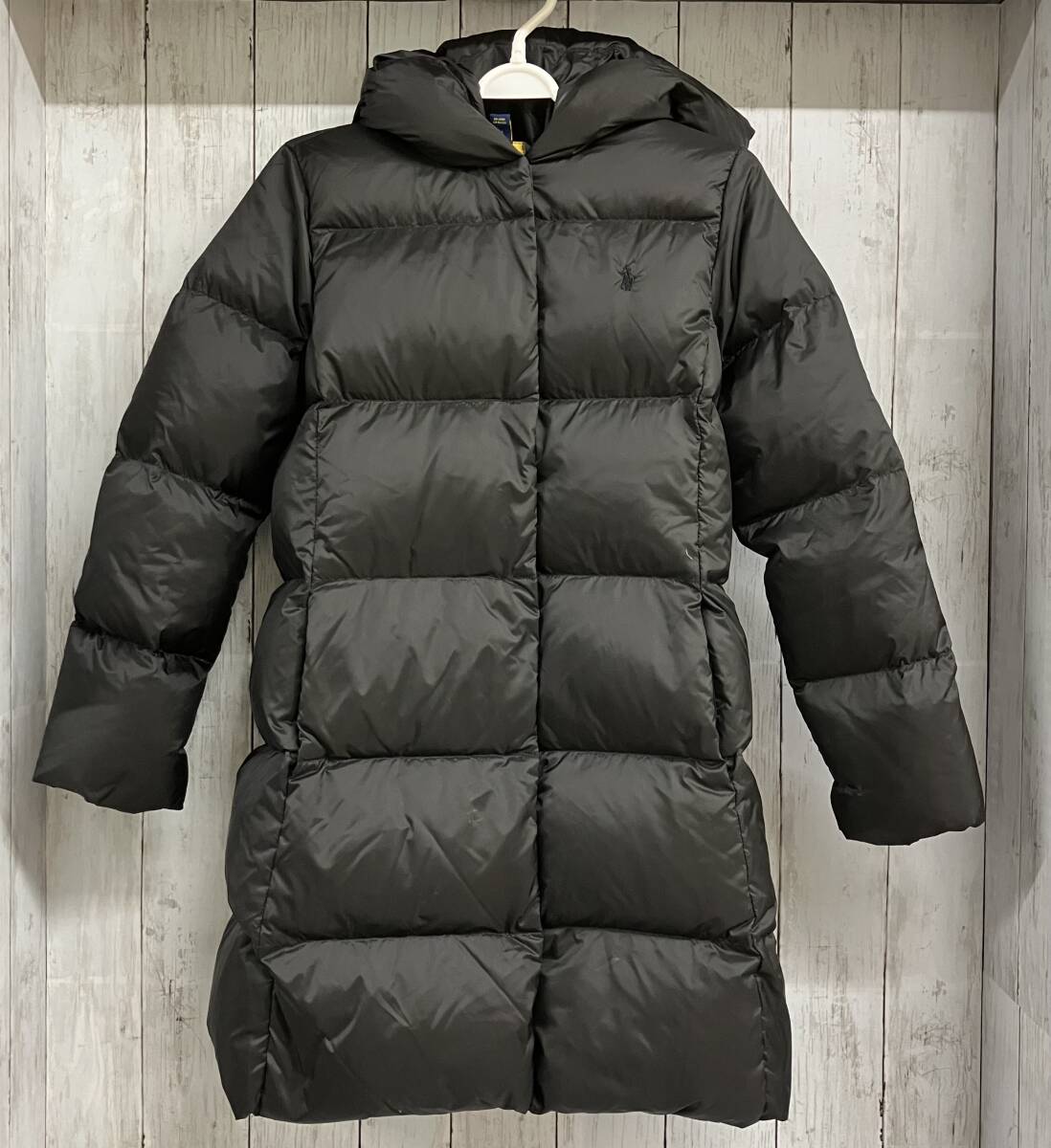RALPH LAUREN ラルフローレン ダウンコート 表記M(8〜10)サイズ ブラック 内側ロゴあり拍卖