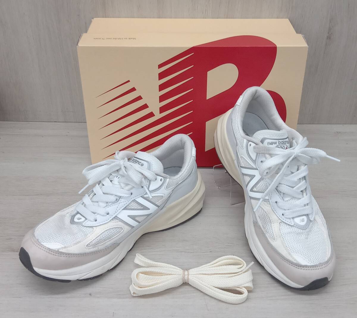 new balance/ニューバランス/スニーカー/U990GB6/ホワイト/25.5cm拍卖