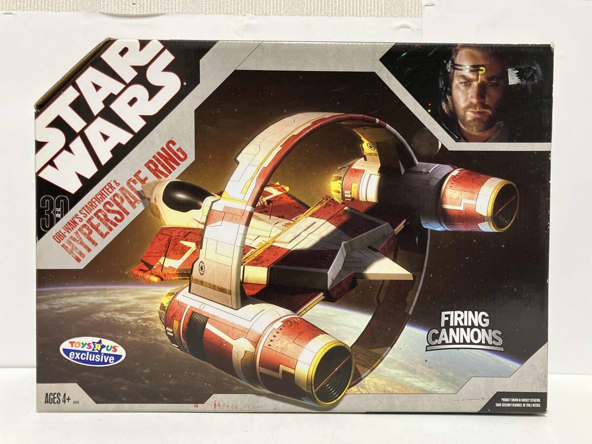 【未開封】ハスブロ スターウォーズ オビワン スターファイター ハイパースペースリング FIRING CANNONS拍卖