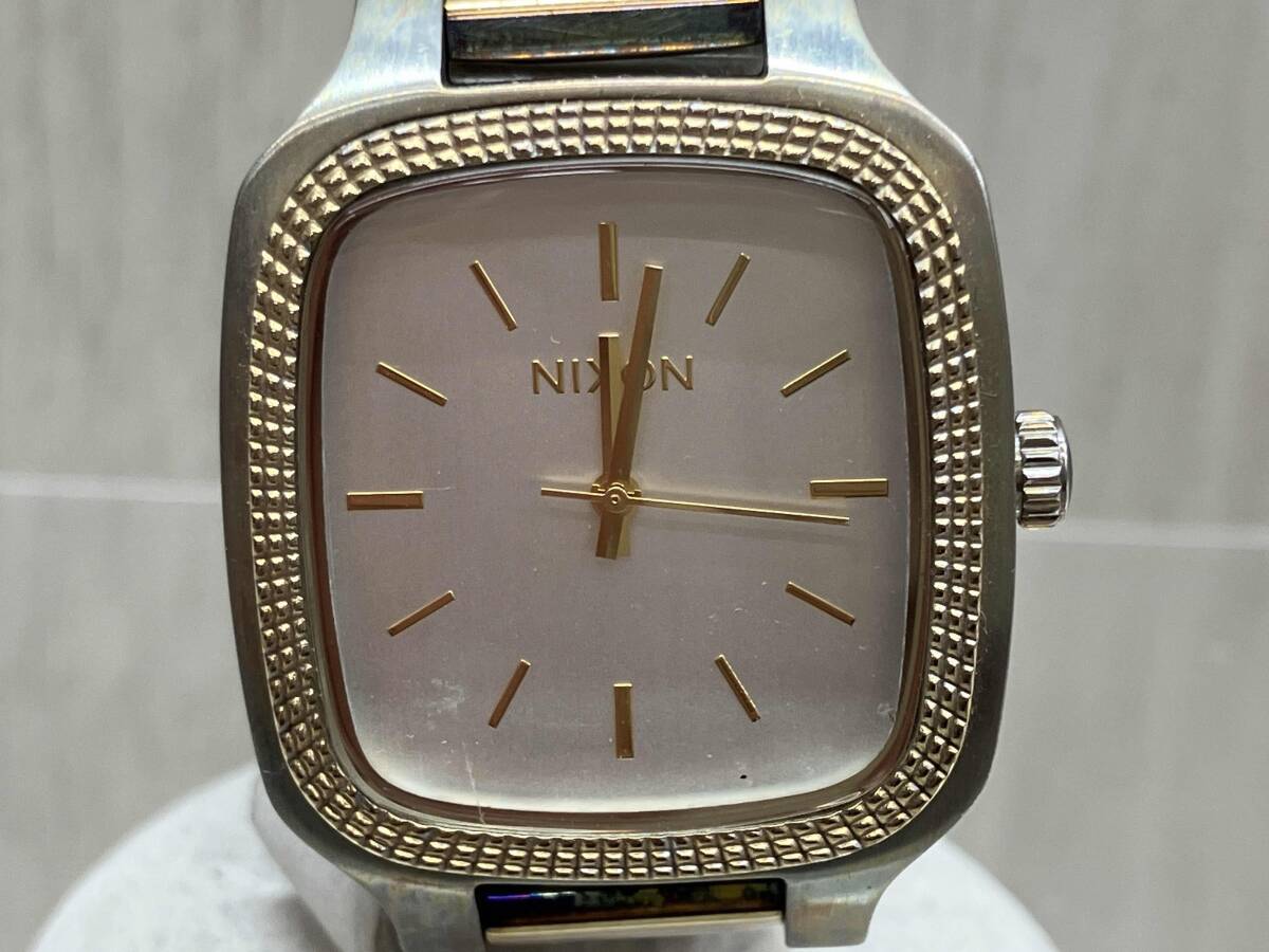 nixon THE SHELLY クォーツ ケースサイズ 3.0cm ベルト長さ13cm 風防キズ、欠け/ベルト錆びつき拍卖