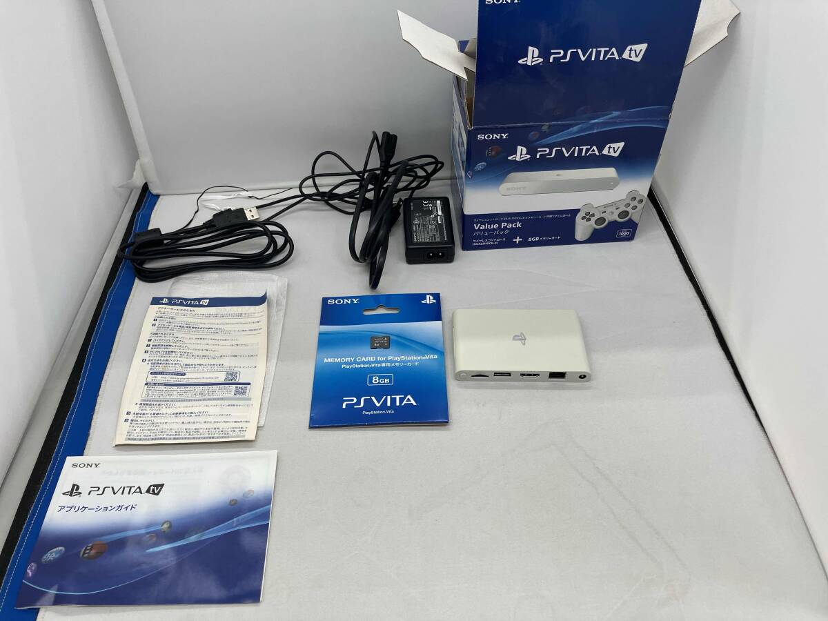 ジャンク PlayStationVita TV Value Pack(VTE1000AA01)【セーフモード初期化済、コントローラ欠品。他付属品画像参照】拍卖