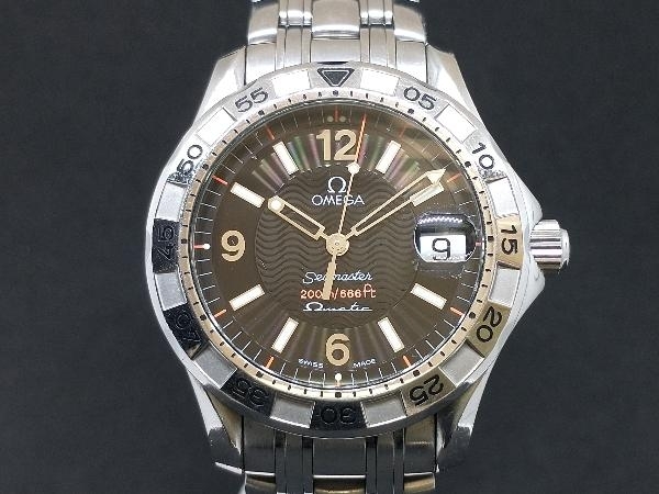 【1円】ジャンク 不動 OMEGA Seamaster オメガ シーマスター 200 オメガマティック 2514.50 オートクォーツ 電子式 腕時計 SS デイト拍卖