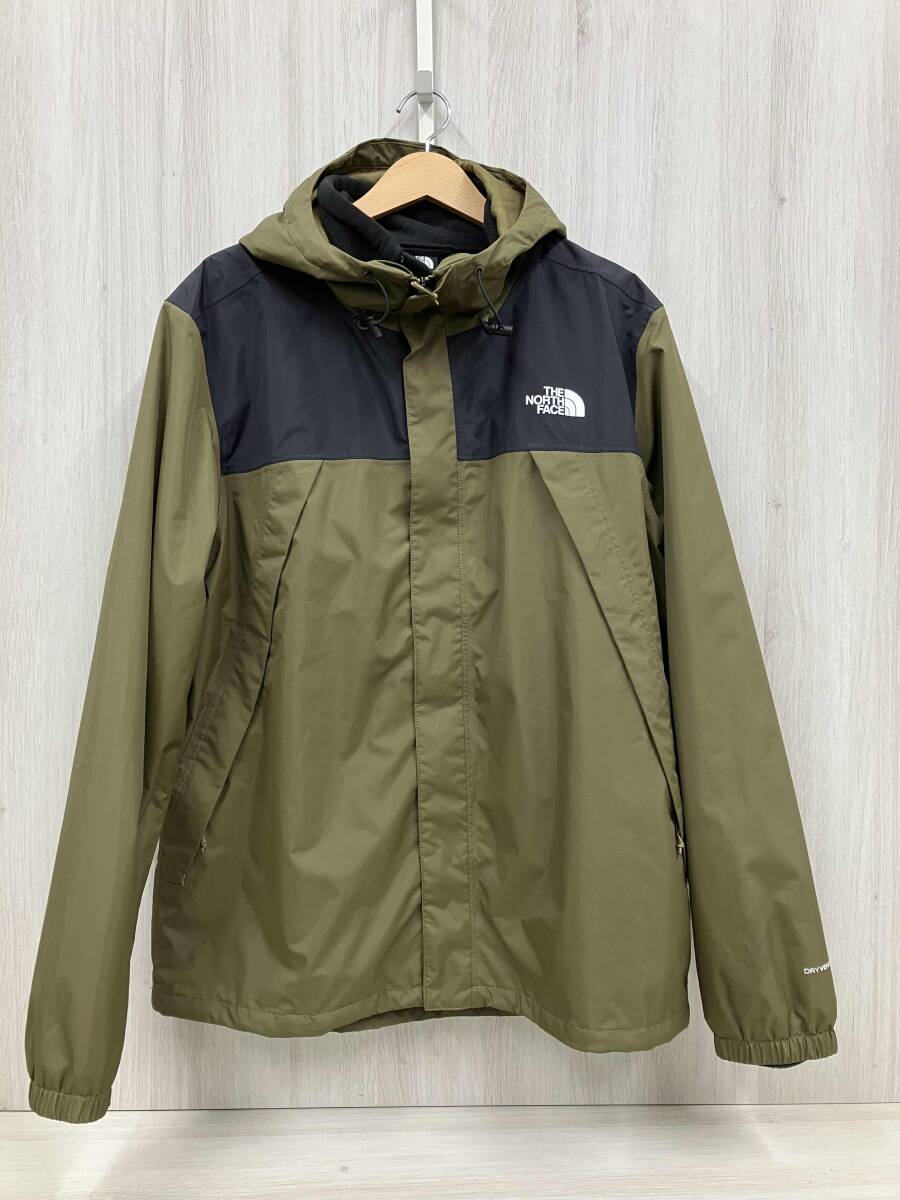 THE NORTH FACE (NF0A7UJP)フリースライナー付きマウンテンパーカー L カーキ/ブラック拍卖