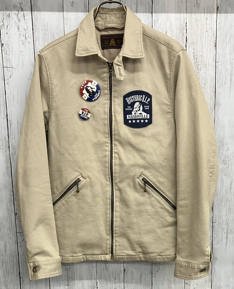 HYSTERIC GLAMOUR ジップアップブルゾン ヒステリックグラマー コットン size S拍卖