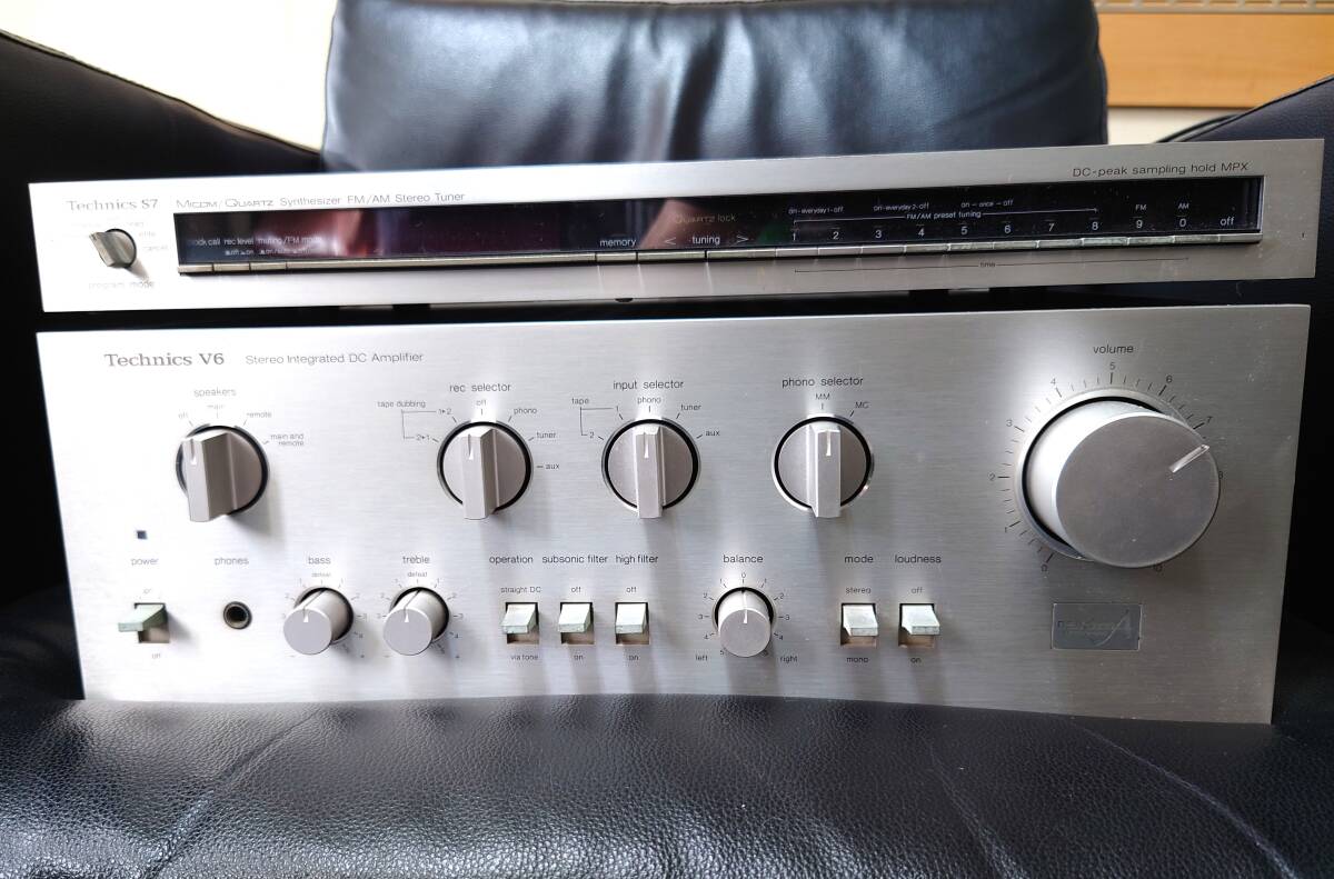 Technics オーディオ機器セット ステレオシューナー ST-S7、アンプ V6 ジャンク品 拍卖