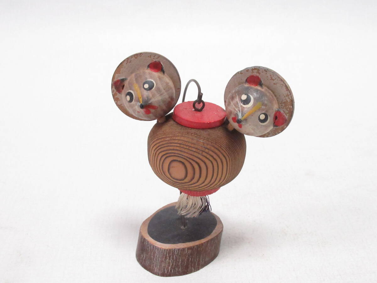 昭和レトロ おみやげ こけし ゆらゆら ゆれる タヌキの提灯 /観光/Vintage KOKESHI DOLL Japanese Souvenir拍卖