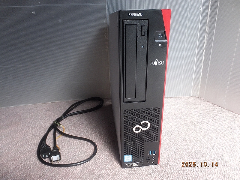 FUJITSU 富士通 デスクトップPC ESPRIMO D588V Celeron G4930 メモリ8GB 動作品拍卖