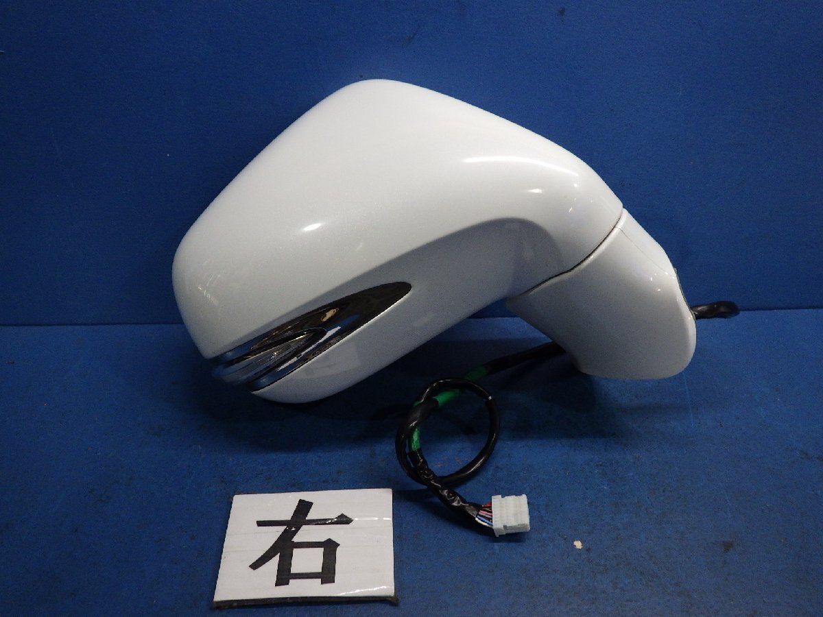レクサス RX450h バージョンL ハイブリッド 右ドアミラー 運転席側 1ヶ16ピン ホワイトパール 077 訳アリ GYL10W拍卖