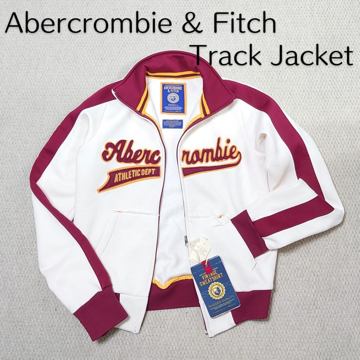 未使用 Abercrombie&Fitch アバクロンビー&フィッチ フィールドジャケット トラックジャケット ジャージ VINTAGE SWEAT アバクロ S 希少拍卖