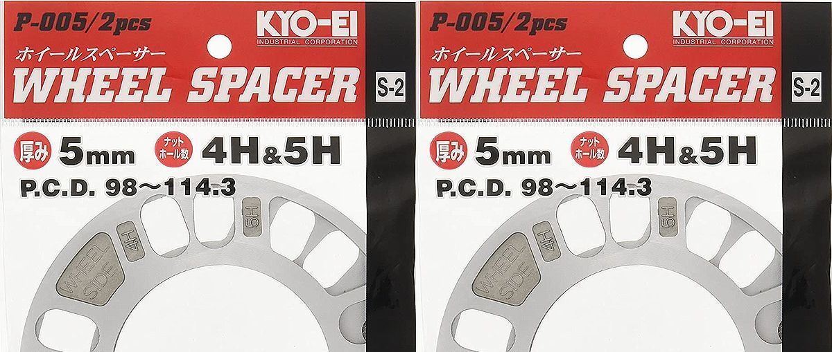 新品★CX-5★ホイールスペーサー1台分(4枚)★5mm 4/5H PCD114.3★協永産業★CX-8等拍卖