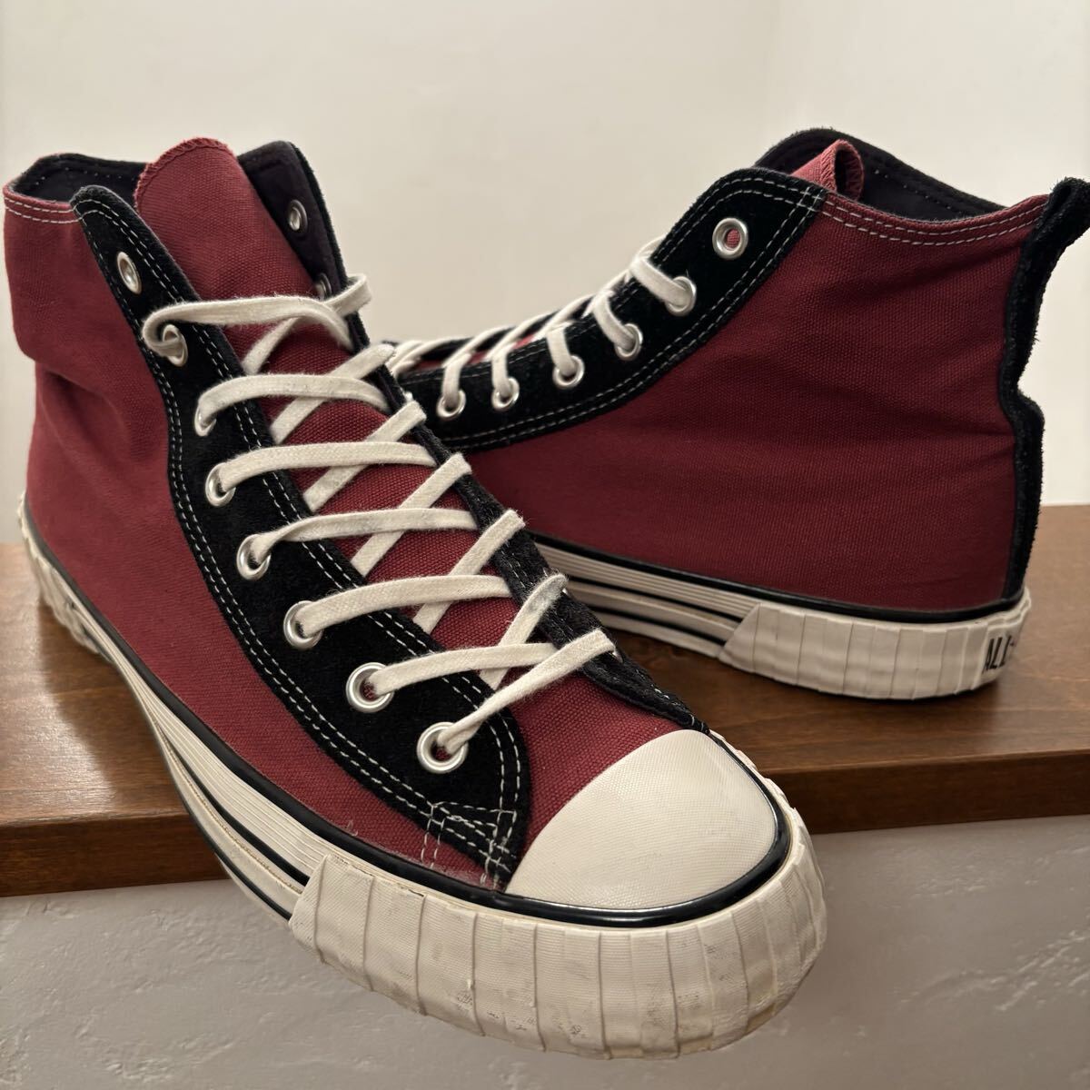 レア コンバース US リブド HI レッド/ブラック 1sd862 28cm拍卖