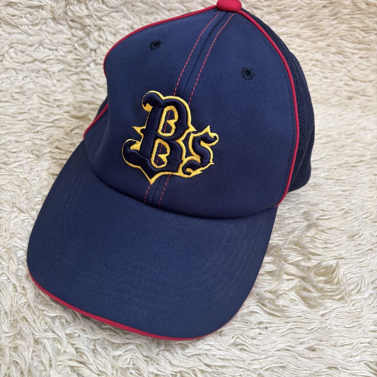 極美品 オリックス・バファローズ キャップ ネイビー サイズ58-60cm 日本製拍卖