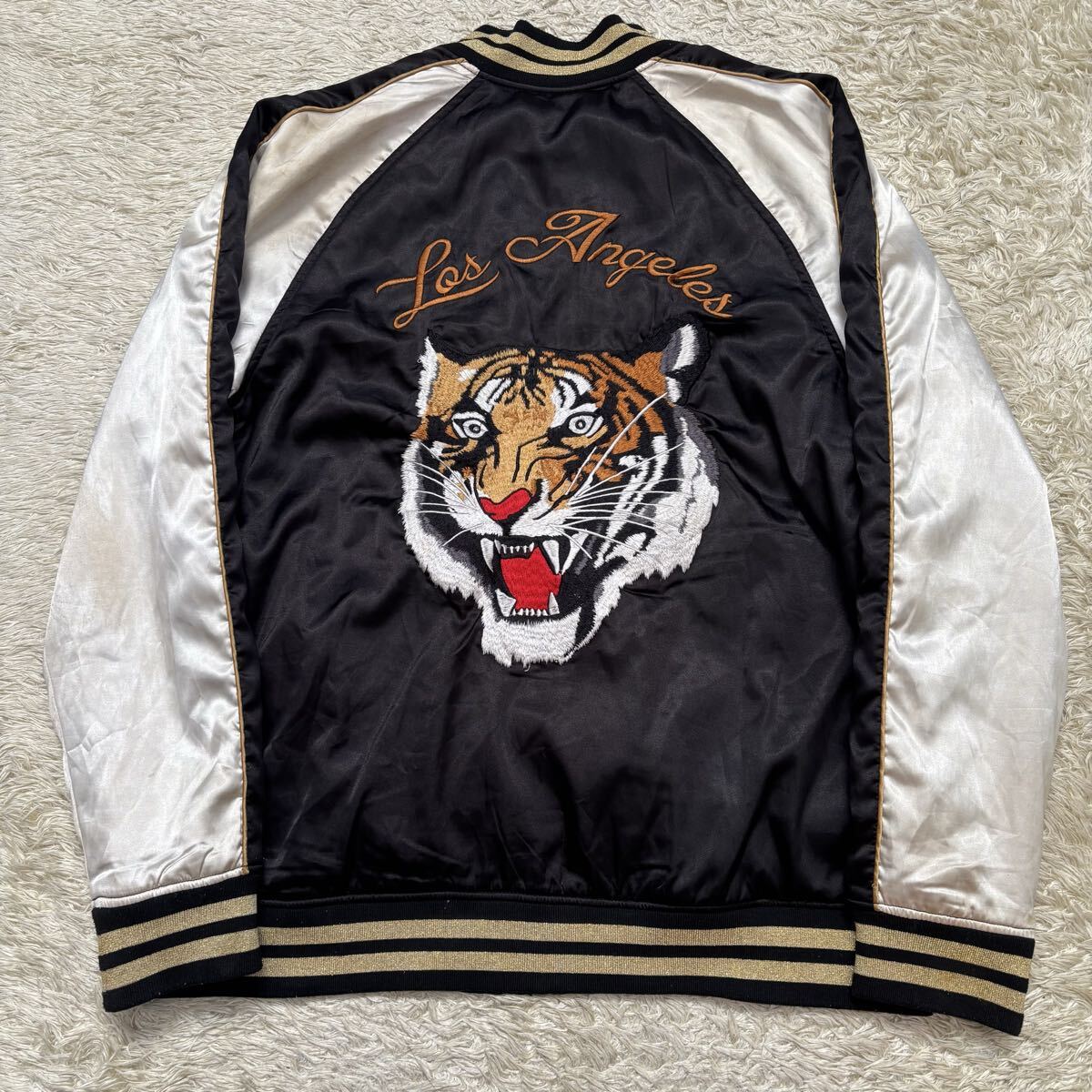 PACSUN スカジャン ブルゾン ジャケット 刺繍 タイガー L拍卖