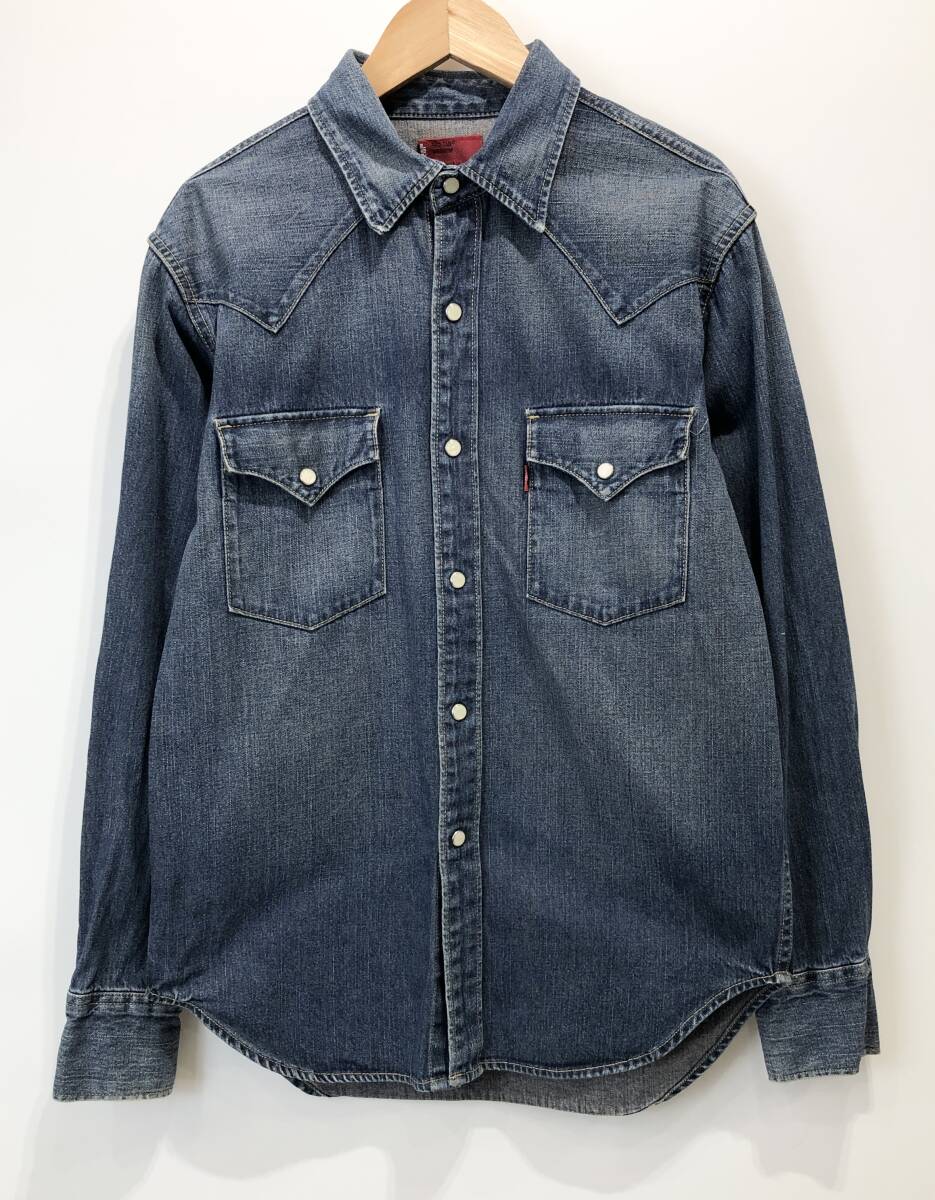 LEVI'S RED TAB ウエスタン デニム シャツ インディゴブルー 60505-50 リーバイス レッドタブ SIZE:M■1029S拍卖