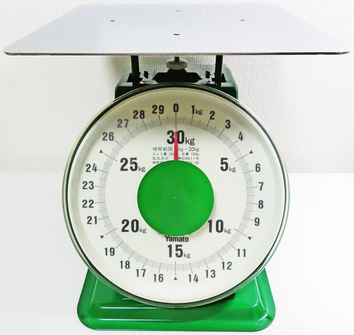 【美品】『大和製衡(Yamato)計量器/大型上皿はかり/平皿仕様/使用範囲1kg~30kg/品番SDX-30』みどりのはかり◆送料1050~拍卖