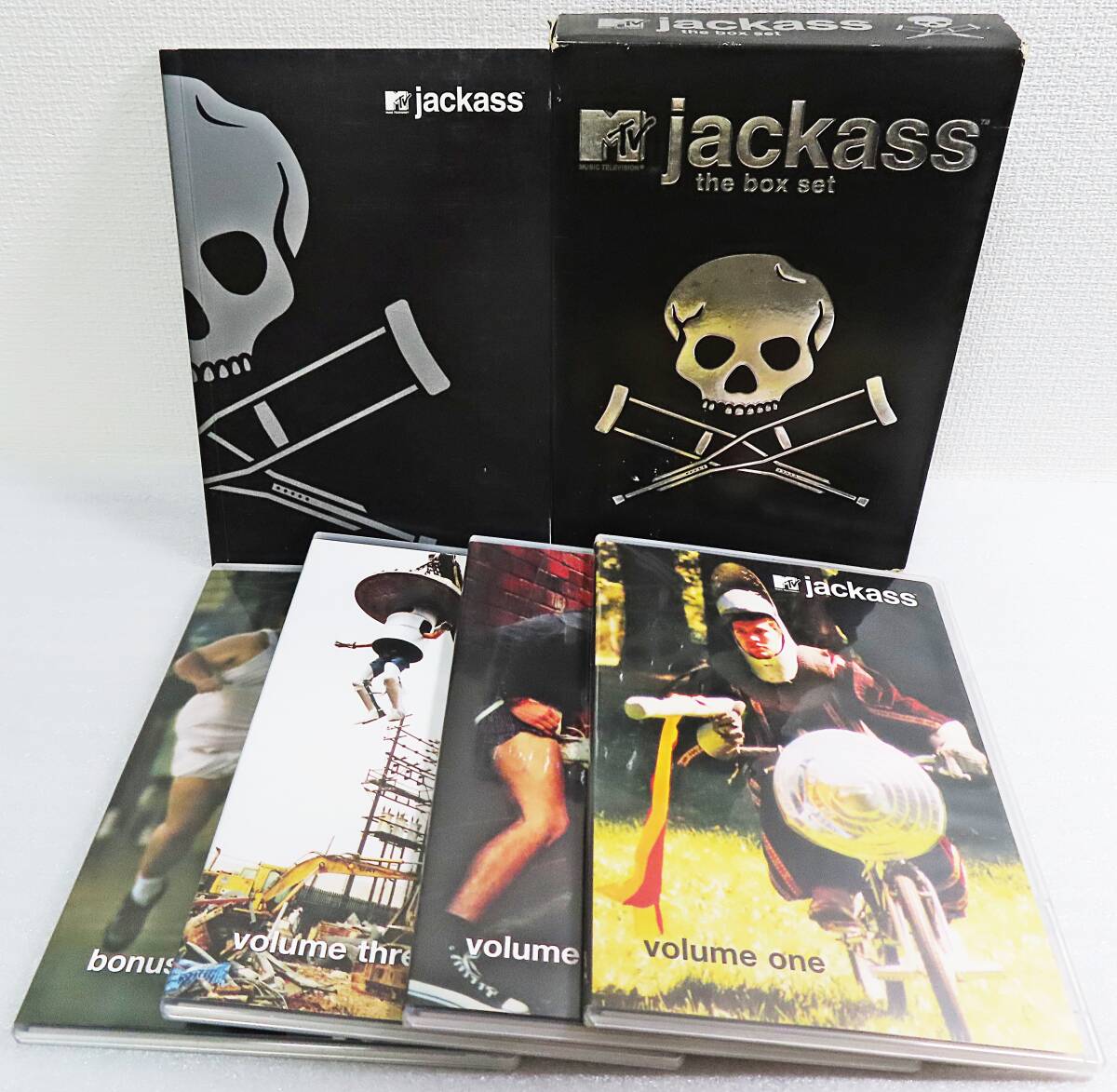 【セルDVD】『Jackass : The Box Set(海外盤)4枚組+ボックス&ブックレット付』リージョンコード1◆送料185拍卖