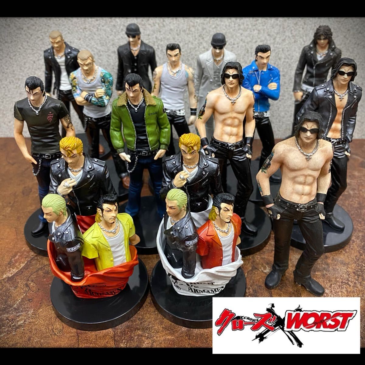 SU■ CROWS×WORST クローズ ワースト フィギュア まとめ売り 武装戦線 副ヘッド列伝 河内鉄生 武田好誠 九能龍信 高橋ヒロシ コレクション拍卖