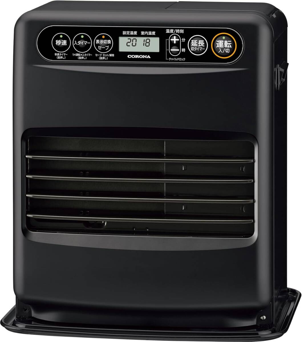 【新品】2025年モデル コロナ石油ファンヒーター FH-G32YA5(K) 最大12畳 ブラック 日本製 秒速点火 ニオイ低減機能 省エネ 簡単給油 CORONA拍卖