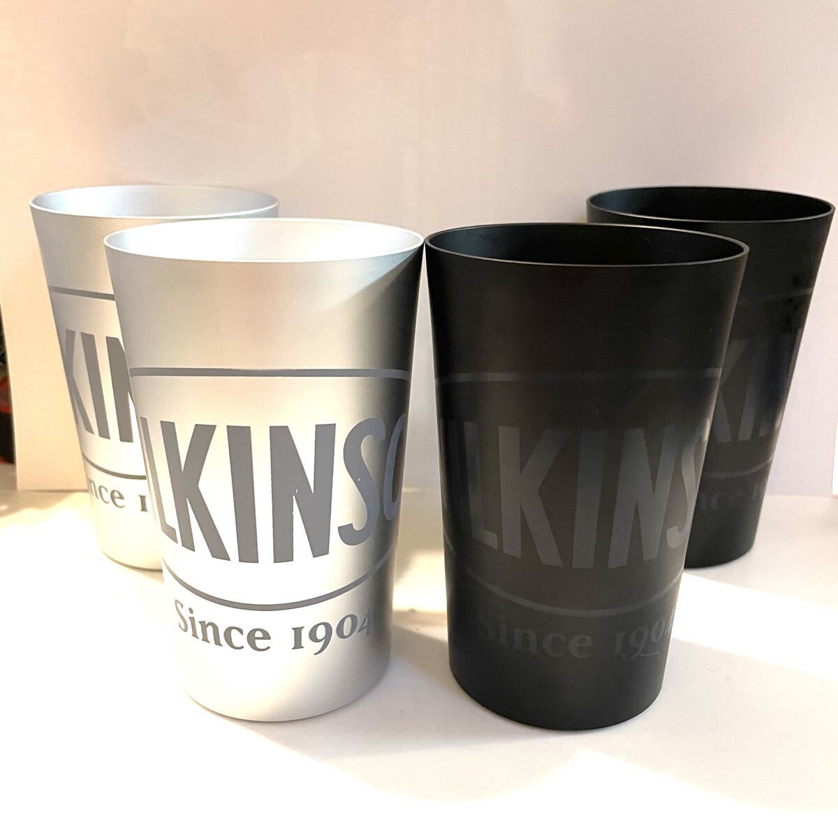 アルミタンブラー 4個 ウィルキンソン 120周年 非売品 350ml アルミニウム シルバー ブラック WILKINSON 2510231拍卖