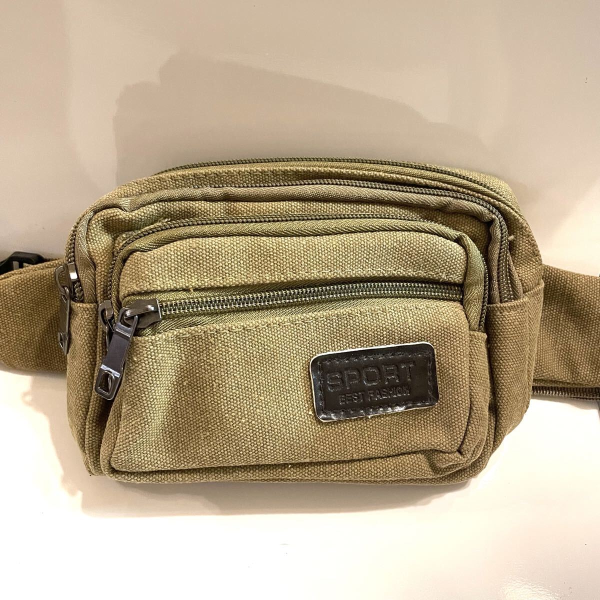 ウエストポーチ SPORT カーキ ボディバッグ ミリタリー ウエストバッグ ヒップバッグ k2510235拍卖