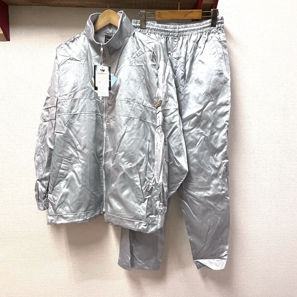 セットアップ WORLD LIVLET LL ジャージ 上下セット グレー シルバー ウインドブレーカー k2510271拍卖