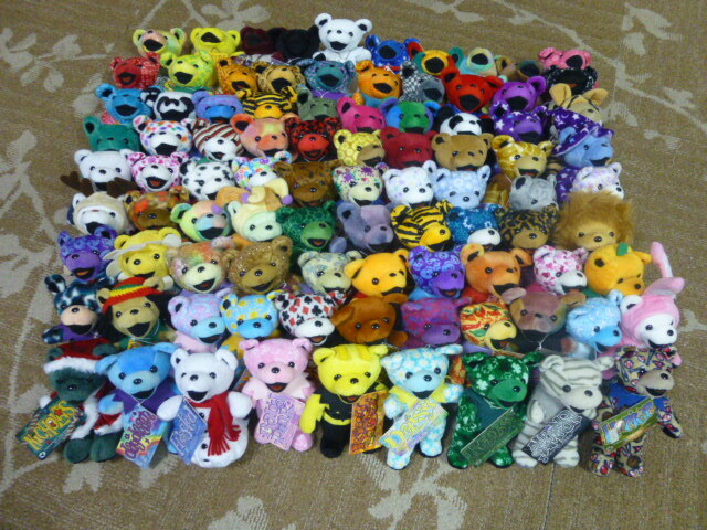 グレイトフルデッドベア7インチ90体セット タグつき拍卖