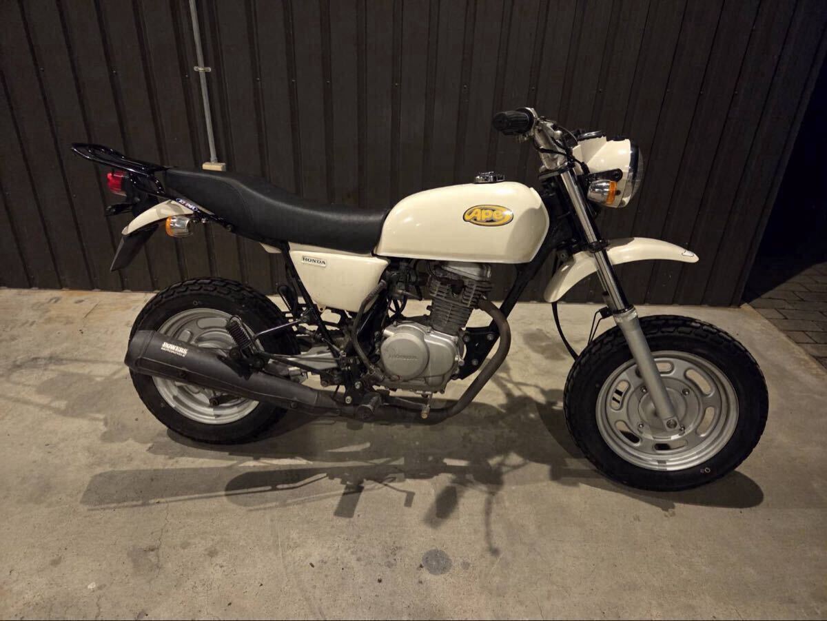 宮城発 実働 エイプ100 APE100 HC07 実働 低走行 書類付き拍卖