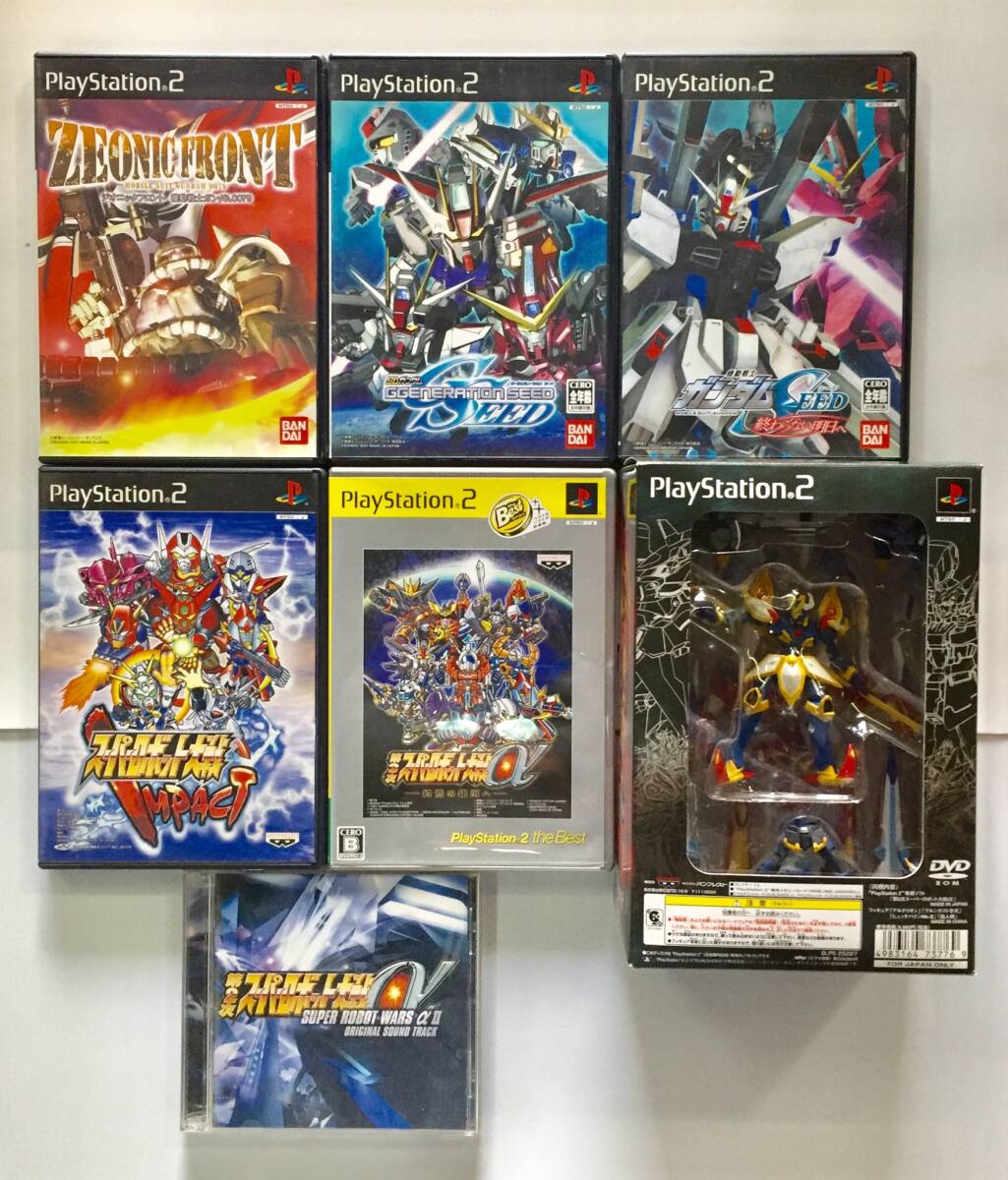 機動戦士ガンダム / スーパーロボット大戦 ・PlayStation2ソフト・フィギュア・サウンドトラック まとめて7点拍卖
