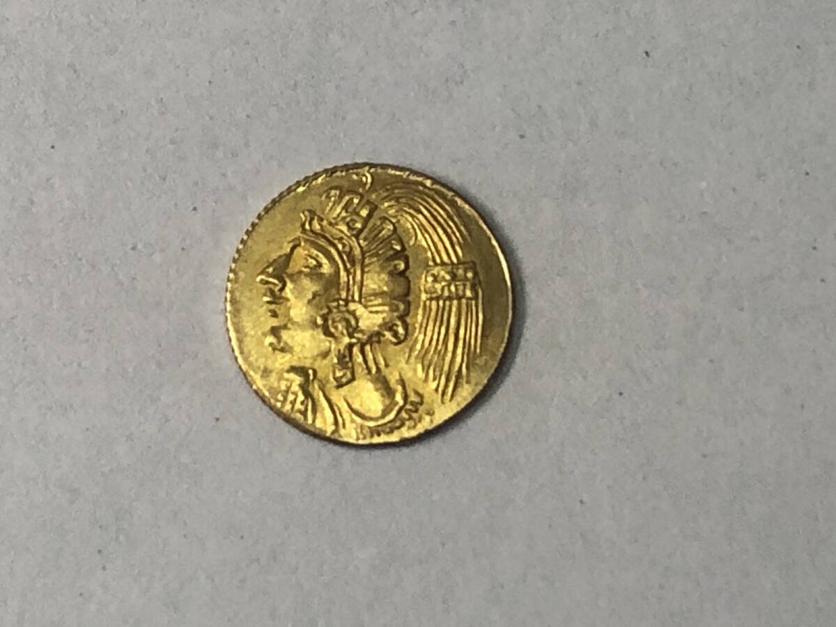 【金貨】● インディアン メキシコ  0.36g  海外コイン アンティークコイン●拍卖