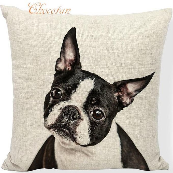 【送料無料】フレンチブルドッグ ボストンテリア H クッションカバー【新品】拍卖