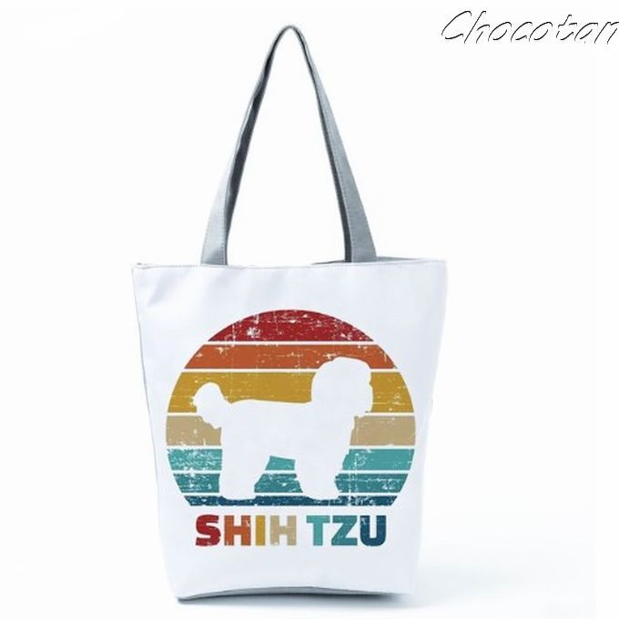 【送料無料】シーズー A 内布 ポケット付き トートバッグ【新品】拍卖