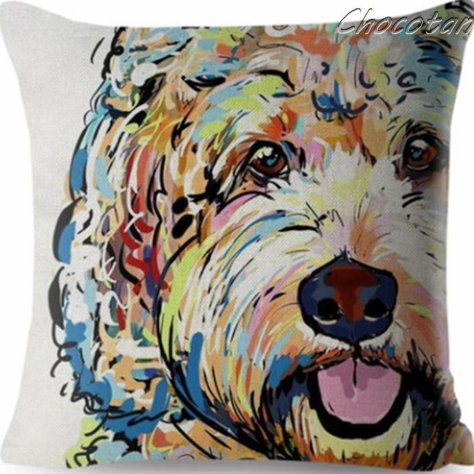 【送料無料】プードル A3 ドゥードル クッションカバー【 新品】拍卖