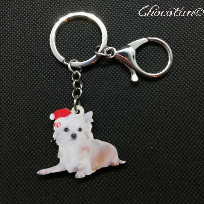 【送料無料】チワワ ⑥ クリスマス Xmas アクリル キーチェーン キーリング【新品】拍卖