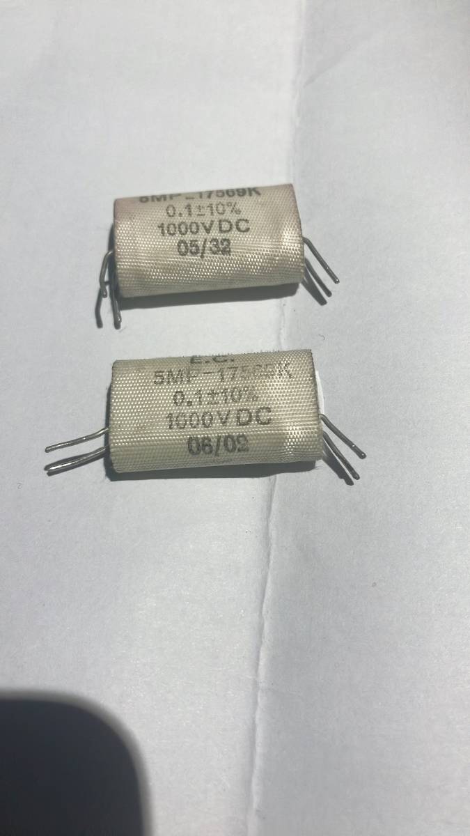 希少!中古! 米国 Electronic Concepts(EC)容 0.1uF/1000V DCペア拍卖