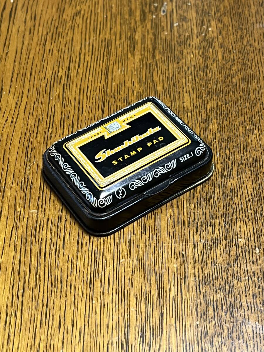 シヤチハタB型スタンプ台 昭和レトロ アンティーク シヤチハタ工業 ビンテージ ヴィンテージ 雑貨拍卖