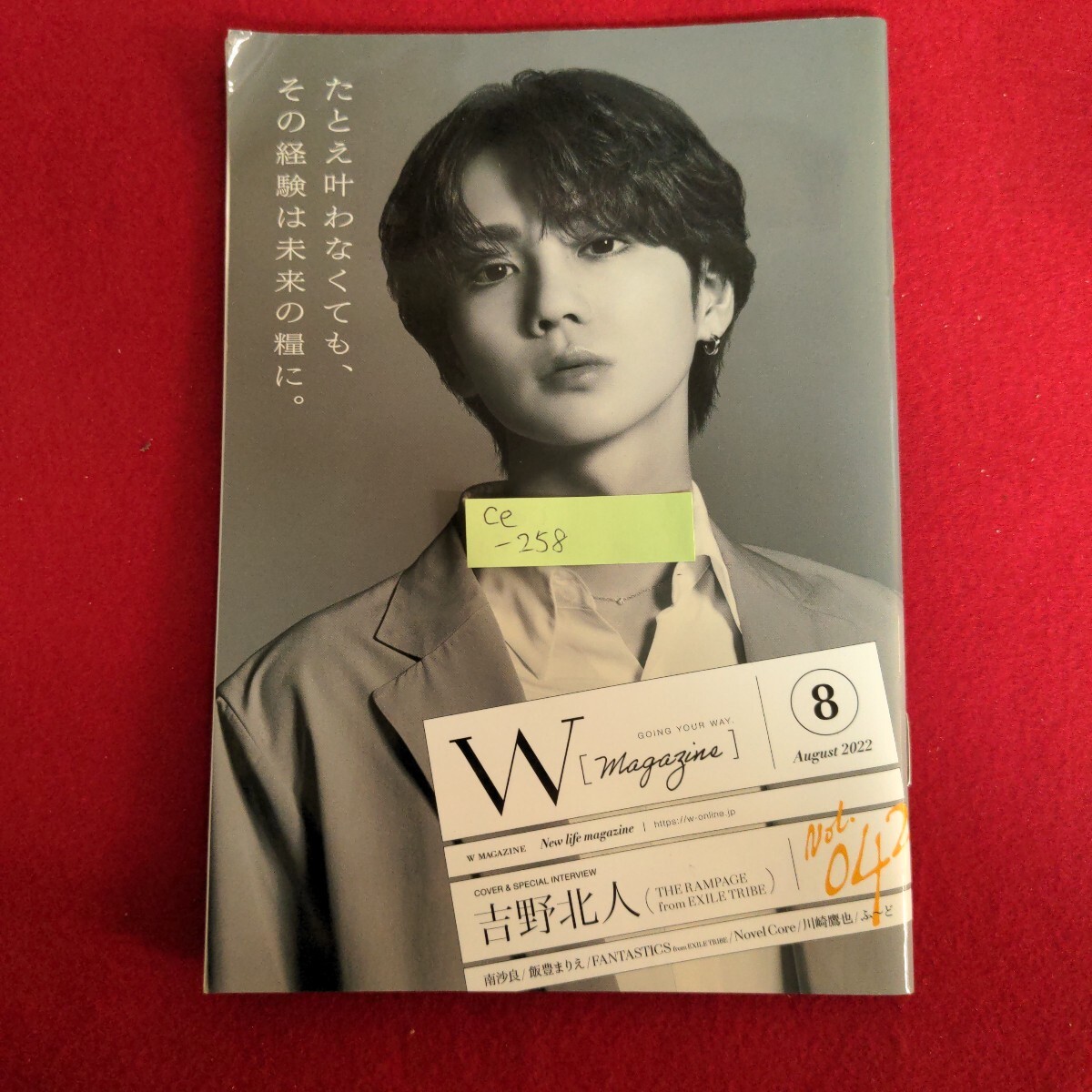 Ce-258/Wマガジン 2022年8月号 Vol.42 吉野北人 南沙良 飯豊まりえ 2022年8月25日発行/L4/71014拍卖