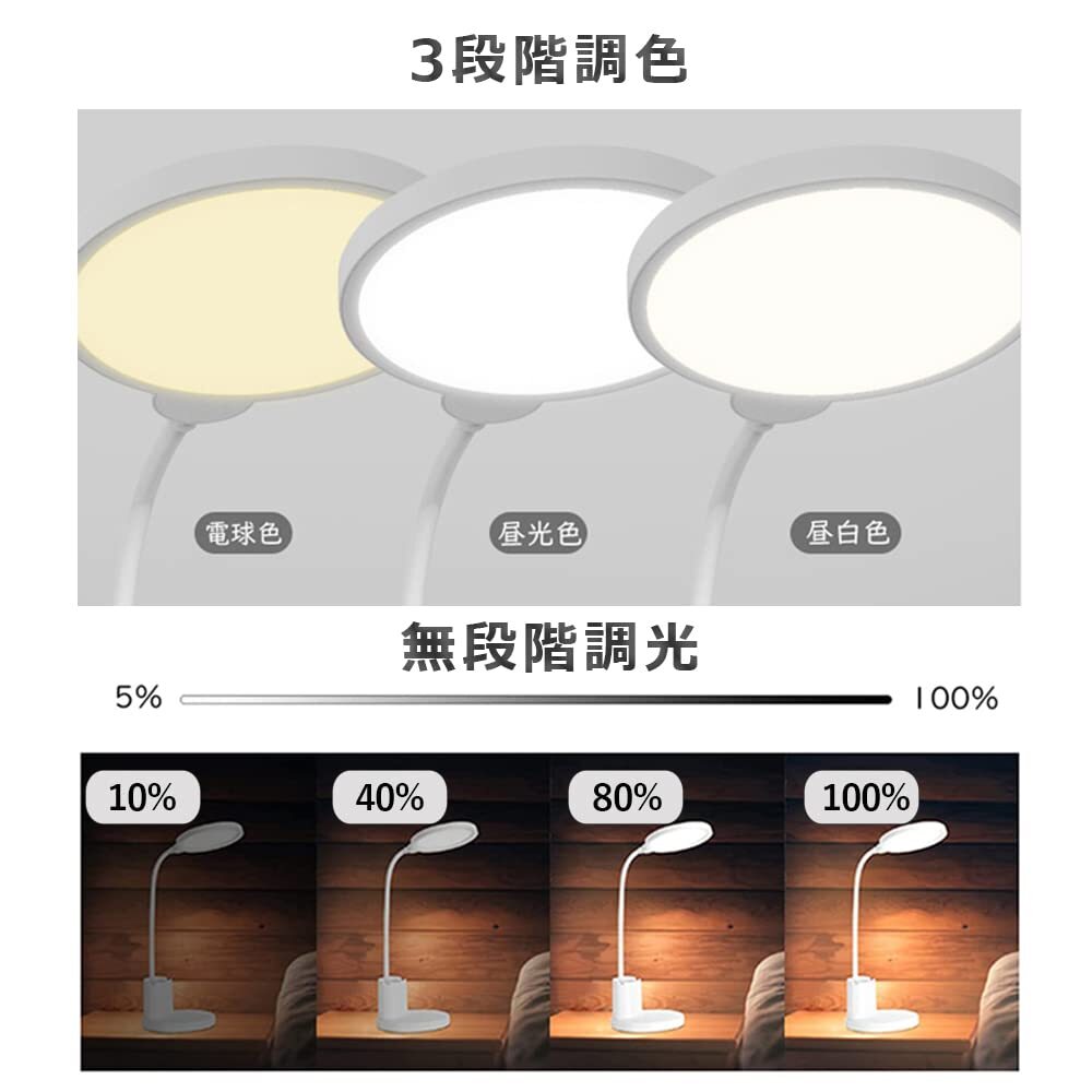 コードレス三段階LEDデスクライト拍卖