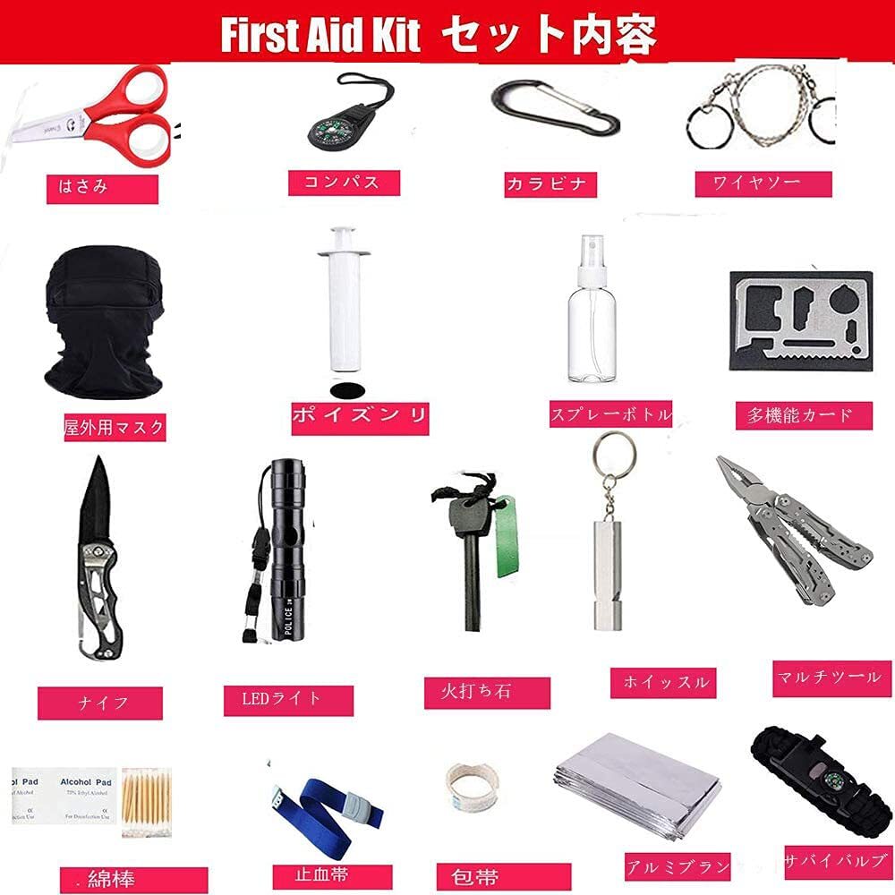災害 登山 アウトドア 緊急応急 救急箱 救急セット ファーストエイド キット拍卖